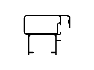 Parante central hoja corrediza
